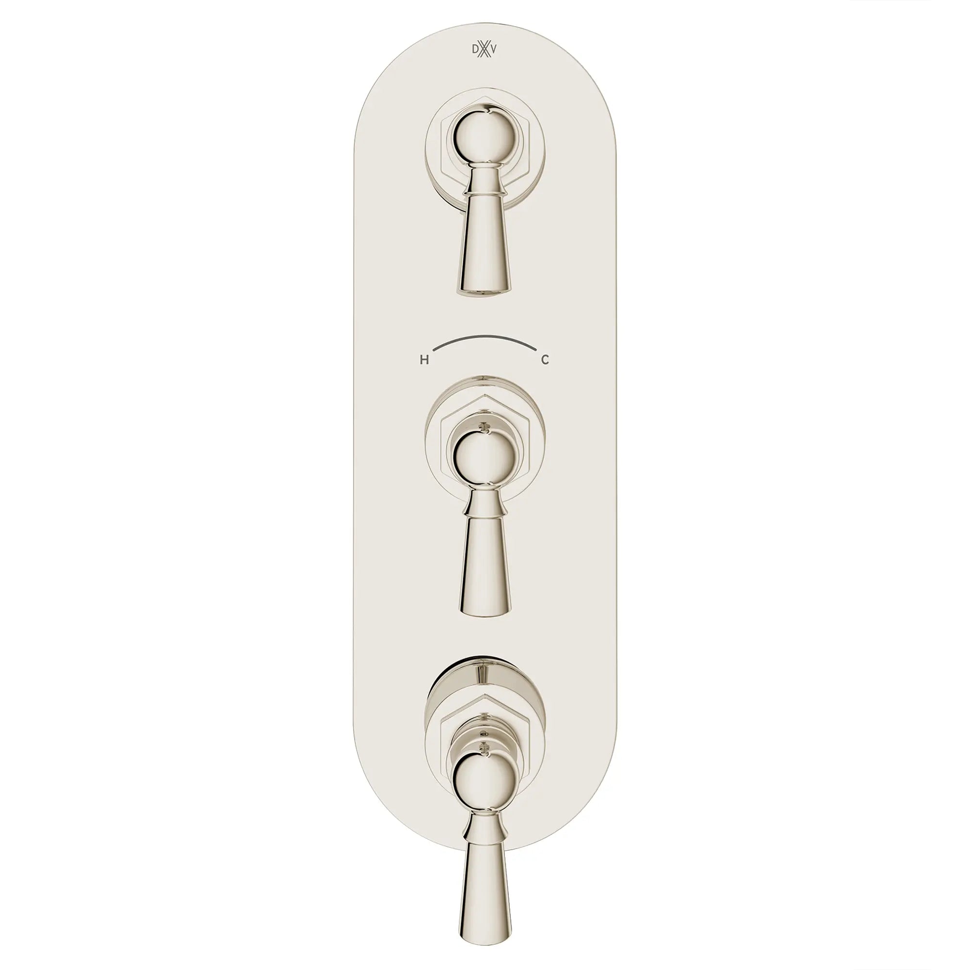 Oak Hill® 3-Handle Thermostatic Valve Trim Only with Lever Handles // PLATINUM NICKEL // 95804_D35155537.150_CDNwebp.webp