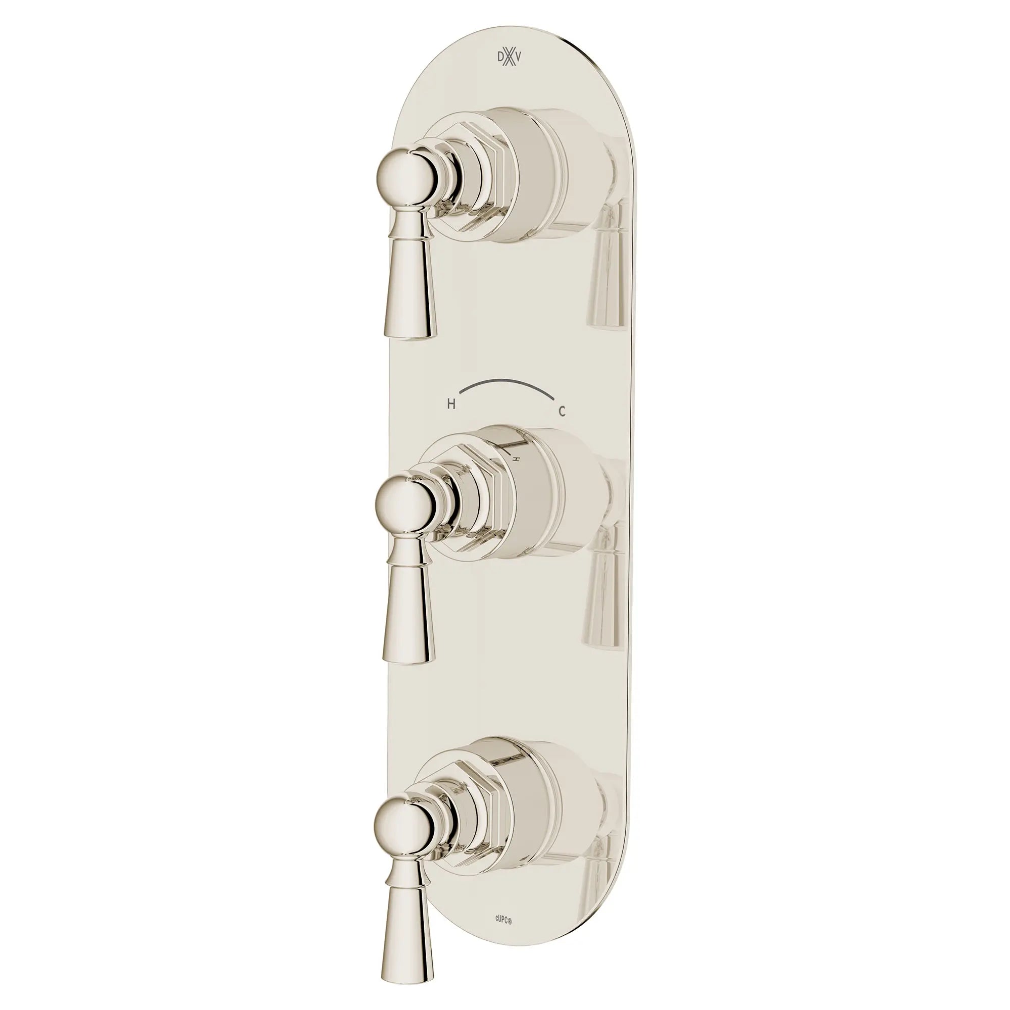 Oak Hill® 3-Handle Thermostatic Valve Trim Only with Lever Handles // PLATINUM NICKEL // 95807_D35155537.150_2_CDNwebp.webp