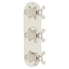 Oak Hill® 3-Handle Thermostatic Valve Trim Only with Cross Handles // PLATINUM NICKEL // 95827_D35155538.150_1_CDNwebp.webp