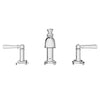[D35155800.100] Oak Hill® 2-Handle Widespread Bathroom Faucet with Lever Handles - Polished Chrome