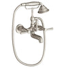 [D35160980.144] Fitzgerald Wall Mount Bathtub Faucet with Hand Shower and Lever Handles - Polished Chrome