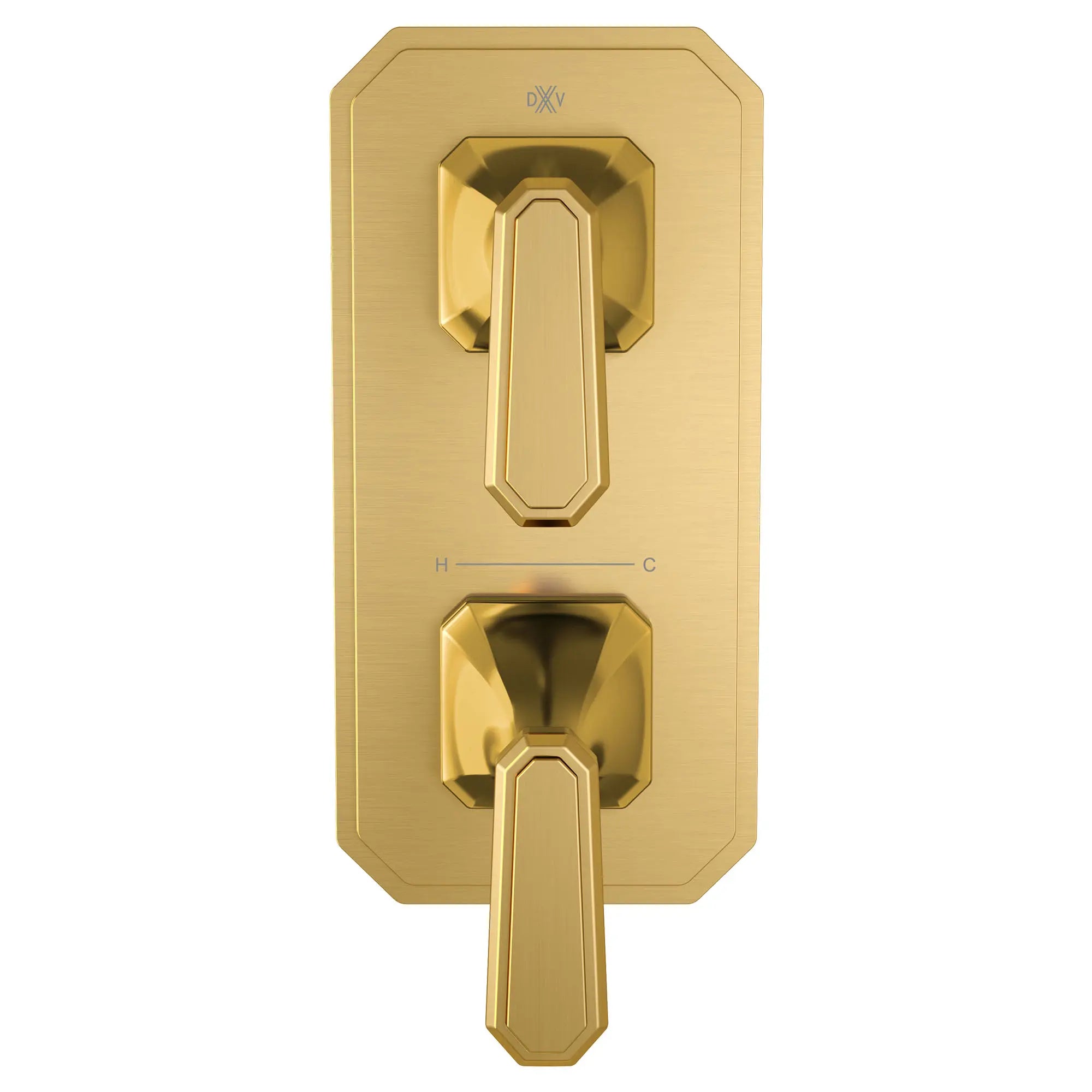 Belshire® 2-Handle Thermostatic Valve Trim Only with Lever Handles // SATIN BRASS // 96257_D35170527427_CDNwebp.webp