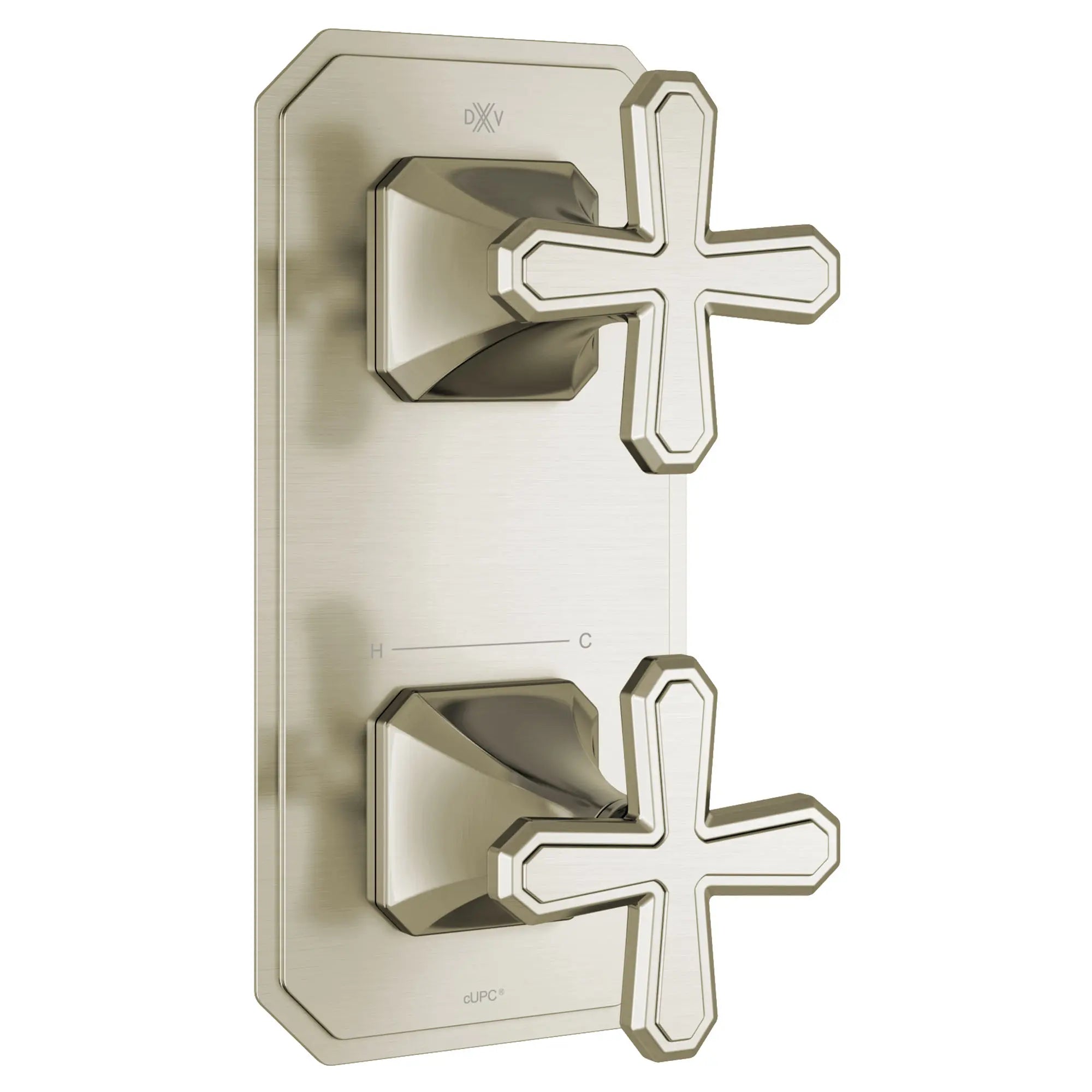 Belshire® 2-Handle Thermostatic Valve Trim Only with Cross Handles // BRUSHED NICKEL // 96272_D35170528144_1_CDNwebp.webp