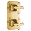 Belshire® 2-Handle Thermostatic Valve Trim Only with Cross Handles // SATIN BRASS // 96284_D35170528427_1_CDNwebp.webp