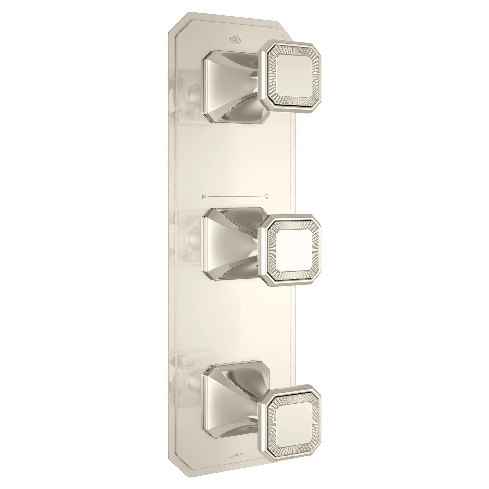 Belshire® 3-Handle Thermostatic Valve Trim Only with Cushion Handles // PLATINUM NICKEL // 96393_D35170539150_1_CDNwebp.webp